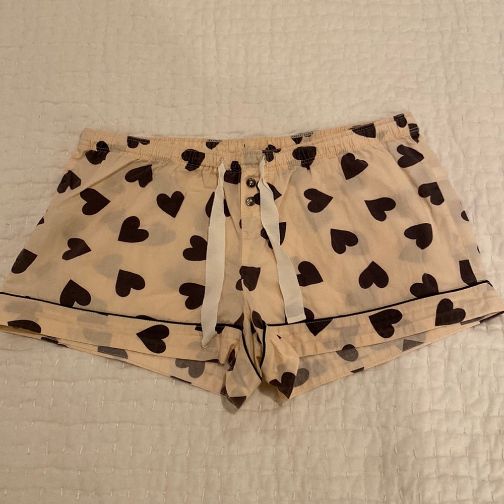 Gap Pink and Black Pajama Shorts